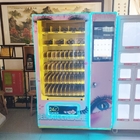 Máquina de venda automática branca da tela da propaganda do Lcd do vendedor do hamburguer da bebida e do petisco