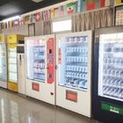 Máquina de venda automática branca da tela da propaganda do Lcd do vendedor do hamburguer da bebida e do petisco