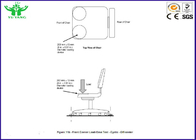 máquina de testes BIFMA da carga da estática da borda dianteira da cadeira do escritório da mobília de 30~65cm X5.1