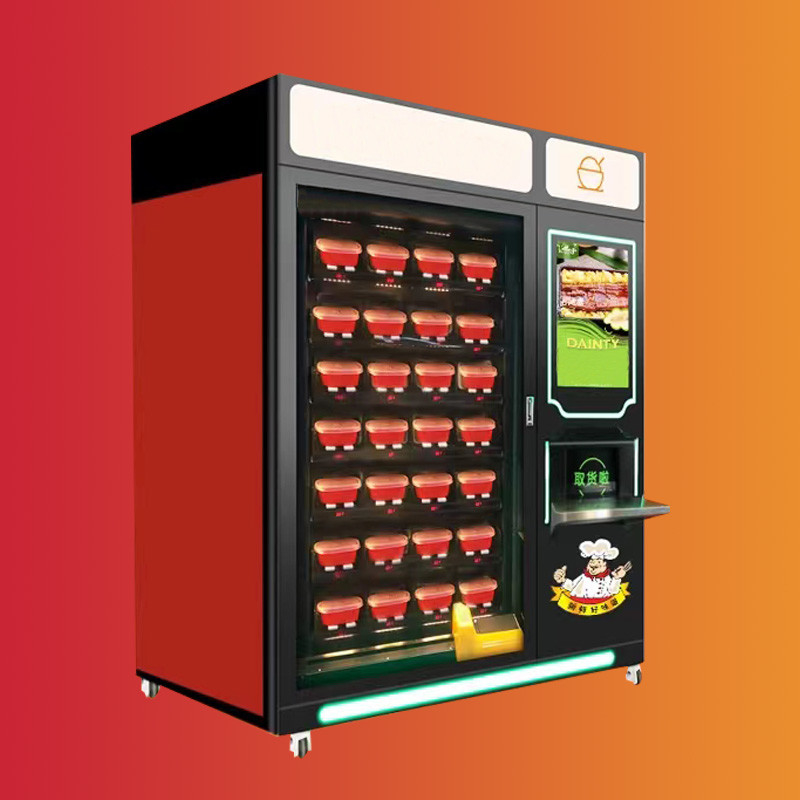 Máquina de venda automática a fichas da correia do alimento do fruto fresco de vegetal de salada da máquina de venda automática da pizza do bolo para a venda