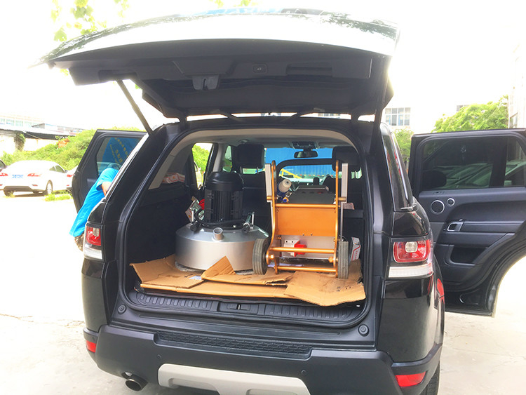 máquina de moedura do granito 220kg com 3 tanque partes de placa e de água 10.6L de moedura