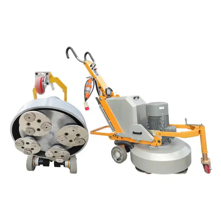 Máquina de moagem de piso de concreto de alto desempenho 220V 320 Rpm com 3 placas de moagem
