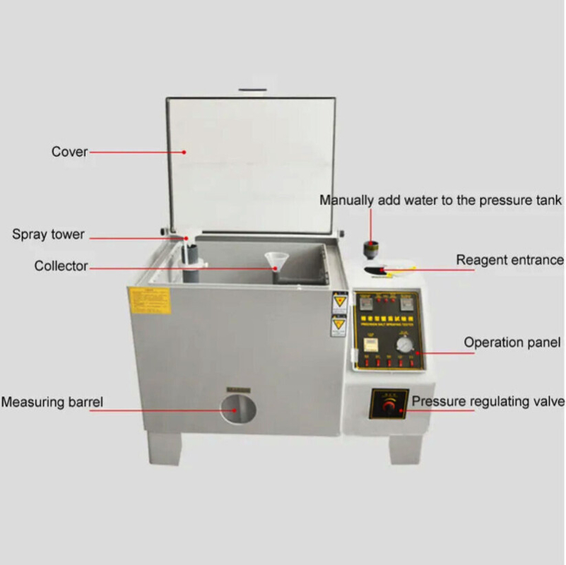 OBM 1440L Máquina de ensaio de corrosão por spray de sal Câmara de ensaio de névoa de sal Armário de corrosão por spray de sal