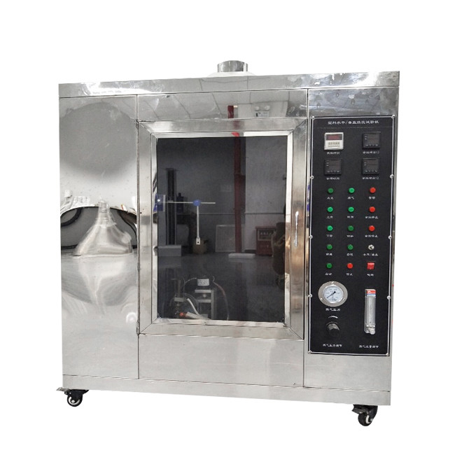 UL 94 Câmara de ensaio de queimador horizontal e vertical com suportes totalmente ajustáveis