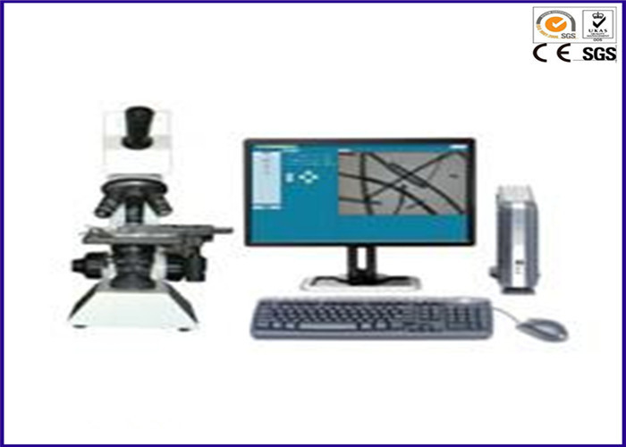 equipamento de testes de matéria têxtil do analisador de composição da finura da fibra de 1~2000µm para o diâmetro da fibra