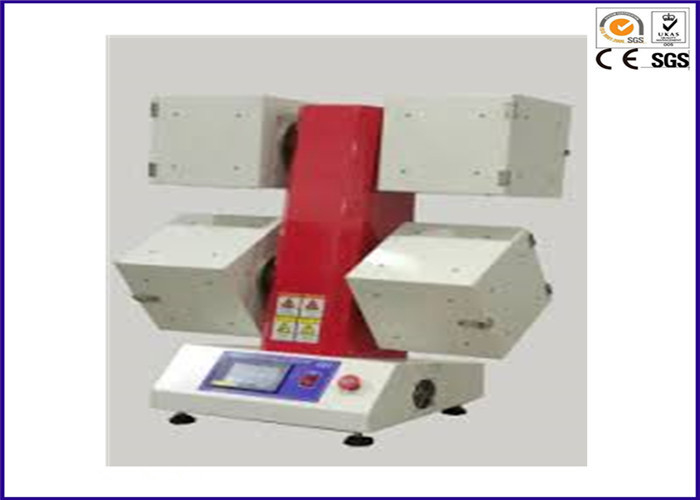 ICI 60RPM do verificador 2 ou 4 de Pilling da mace das cabeças de matéria têxtil velocidade do equipamento de testes