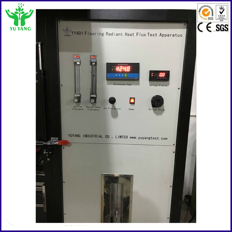 Fluxo brilhante crítico do verificador do fogo do ISO 9239-1 ASTM E648 com uma fonte brilhante da energia calorífica