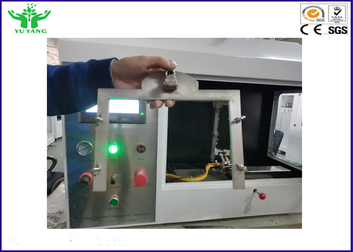 Padrão branco do Iso 11925-2 da cor do único instrumento do teste da inflamabilidade da fonte da chama