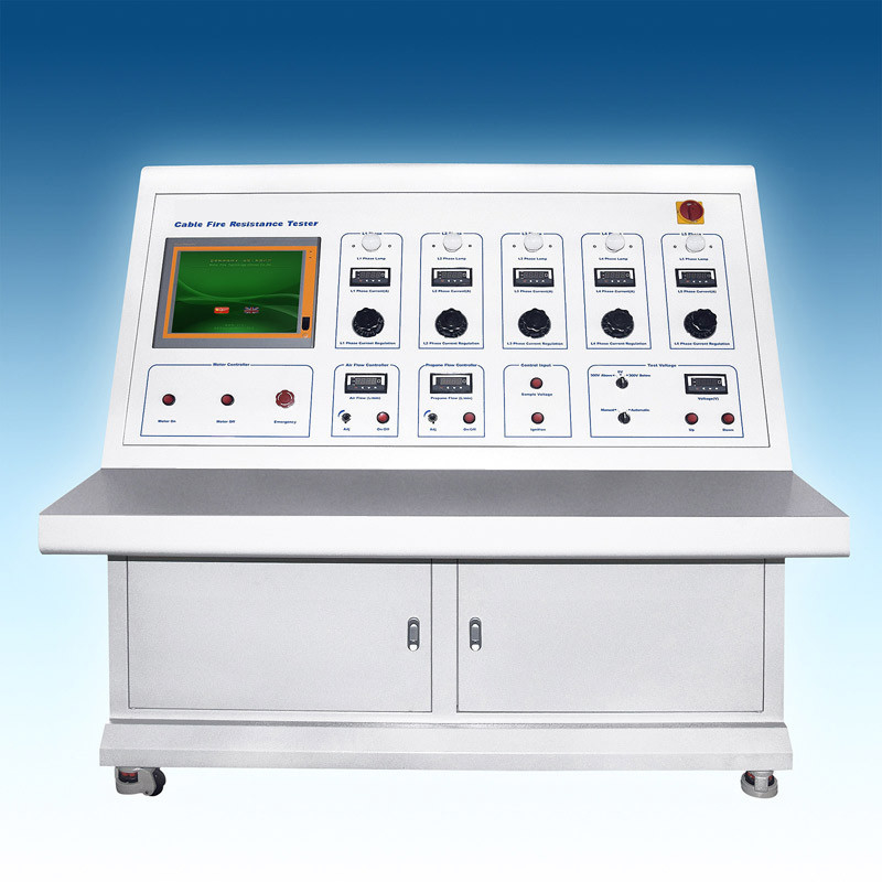 Teste de resistência do fogo do cabo do equipamento de testes do fio IEC60331 para a integridade do circuito sob condições do fogo