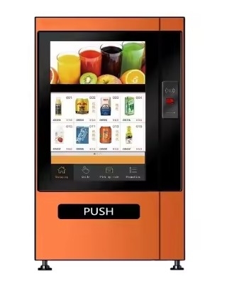Máquina de venda automática completa para venda conveniente de sorvete com controle remoto e sistema de alerta