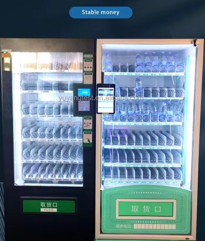 Máquina de venda automática completa para venda conveniente de sorvete com controle remoto e sistema de alerta