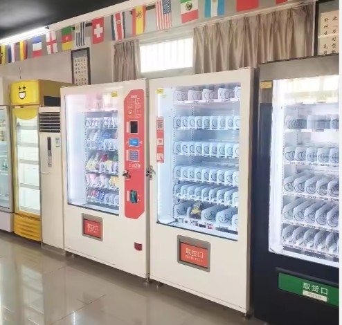 Máquina automática de venda automática com aquecimento rápido e grande capacidade para refeições quentes e frias