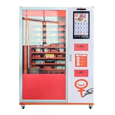 Máquina de venda de snacks e bebidas de cor personalizável tela sensível ao toque sistema de pagamento personalizável