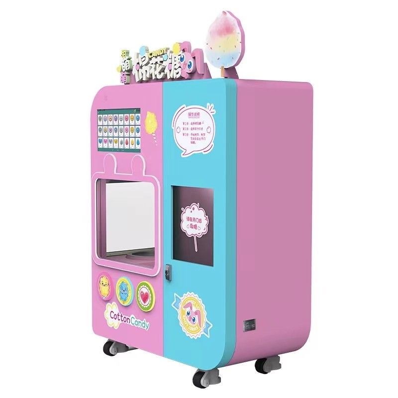 Chip de detecção ultra-sônica exclusivo Máquina comercial de algodão de açúcar de linhaça automática