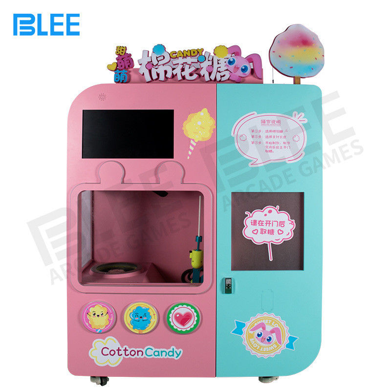 Chip de detecção ultra-sônica exclusivo Máquina comercial de algodão de açúcar de linhaça automática