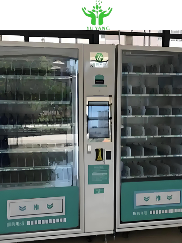 Máquina de venda automática de serviço rápido para shoppings que apresenta uma ampla gama de doces