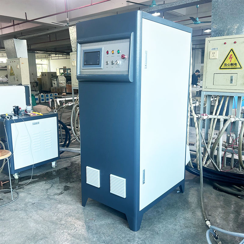 Forno de fusão de aço inoxidável personalizado para máquina de aquecimento por indução de ultra-alta frequência com potência de saída de 60 kW