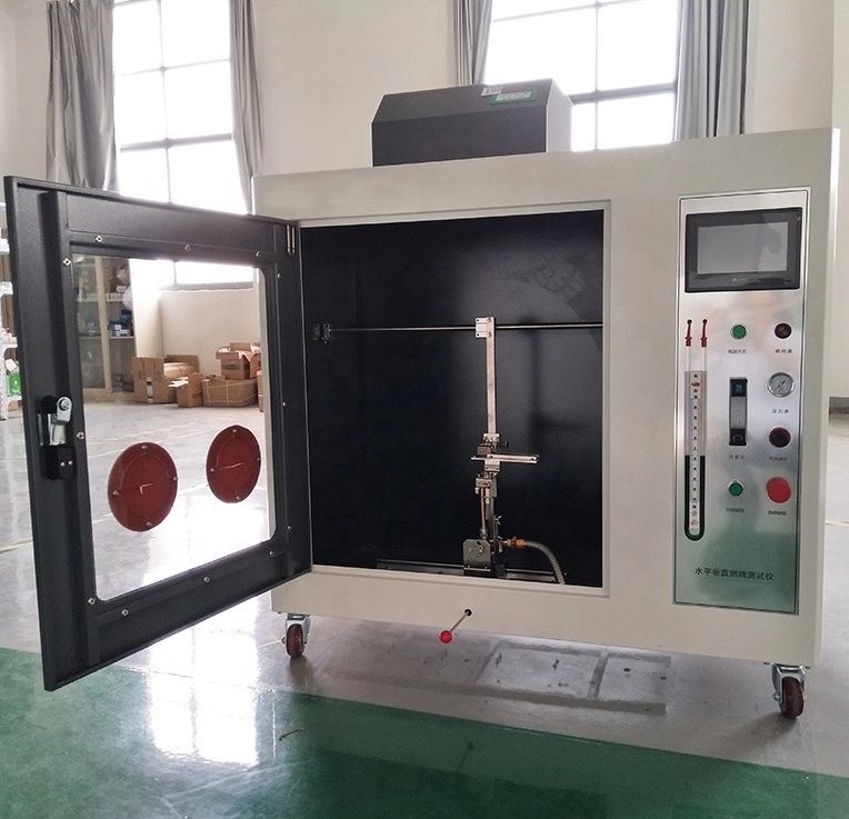 UL94 Equipamento de ensaio de inflamabilidade Câmara de chama horizontal e vertical para materiais plásticos em dispositivos eléctricos de consumo