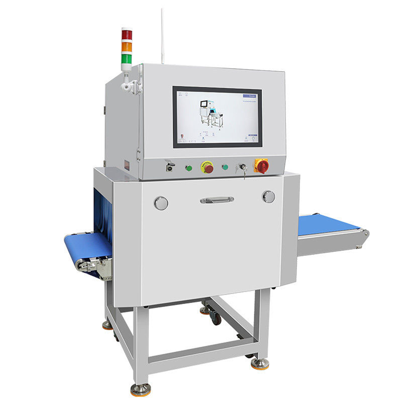 Máquina detectora de metais industrial automática de alta precisão para alimentos, carne, vegetais e peixes