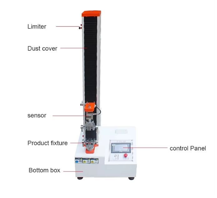 MicroComputer Single-Arm Tensile Test Machine with 50 kg Capacity, 100~500mm/min Test Speed, and 650mm Max Stroke