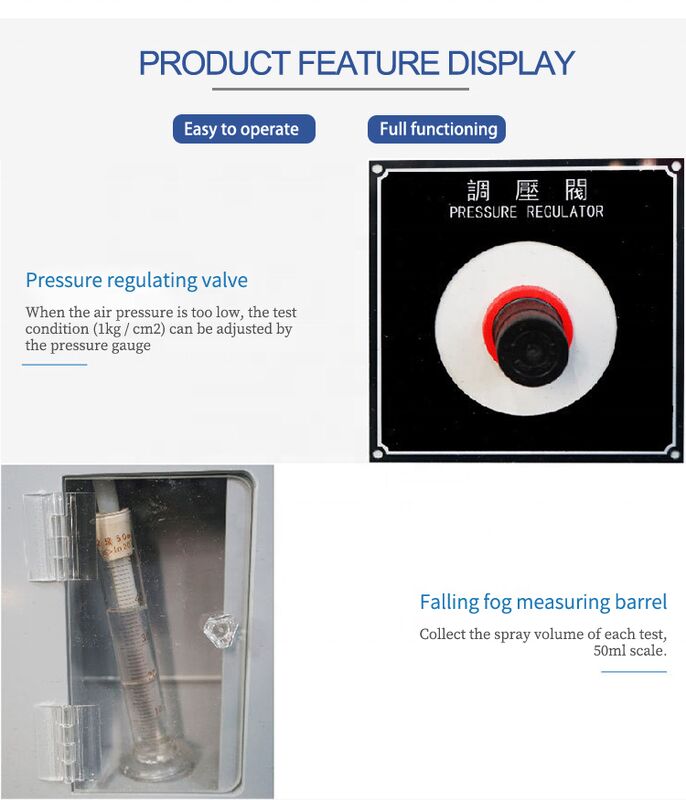 Pulverizador de névoa salina eletrônico 220V para dispositivo de teste com 1 ano de garantia - Equipamento de teste essencial