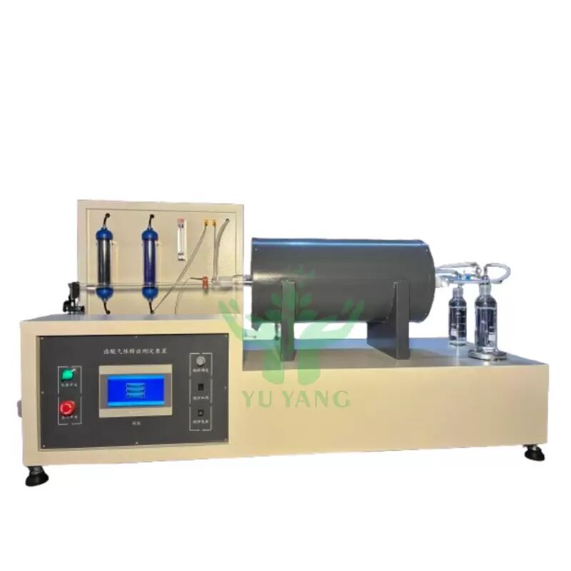 Teste de corrosão da combustão de cabos de gás halógenos com sistema de medição da condutividade do pH conforme com a norma IEC 60754 e equipado com fixadores de aço inoxidável e sistemas elétricos ajustáveis
