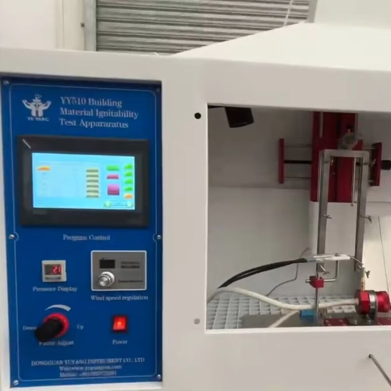 Aparelho de ensaio de ignibilidade certificado ISO 11925-2 com construção em aço inoxidável e velocidade de ar de combustão de 0,7 m/s para materiais de construção