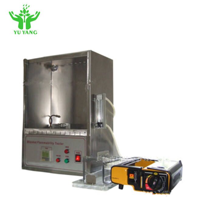 ASTM D4151 Teste de inflamabilidade de cobertores com espécime de 70 mmx70 mm e equipamento de ensaio de incêndio com comprimento de chama de 16 mm