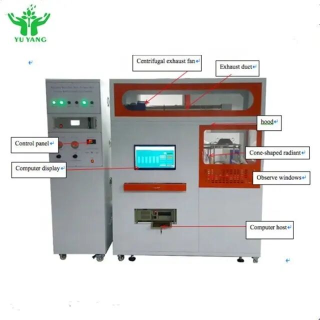 Calorímetro de Cone Certificado ISO 5660 para Medição de Taxa de Liberação de Calor e Equipamento Modular de Teste de Resistência ao Fogo
