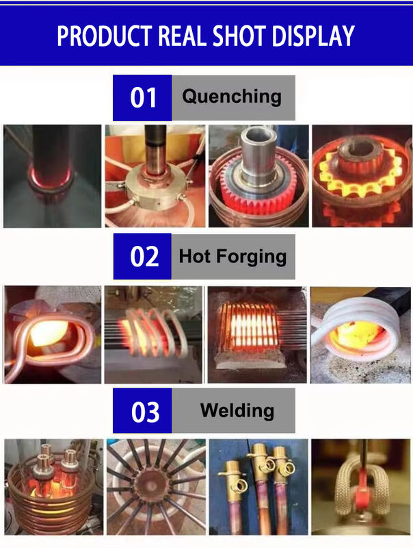 Máquina de aquecimento de mão Equipamento de soldadura de forjamento Soldadura Máquina de aquecimento por indução de alta frequência