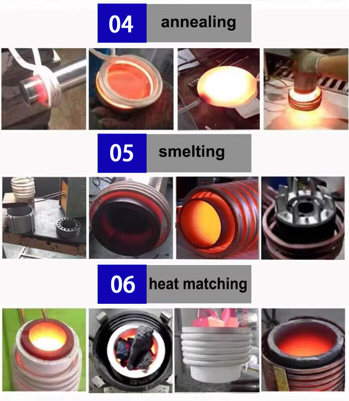 Aquecedor de Indução de Alta Frequência Industrial de 25kw para Recozimento de Metais e Equipamento de Aquecimento por Indução para Trefilação