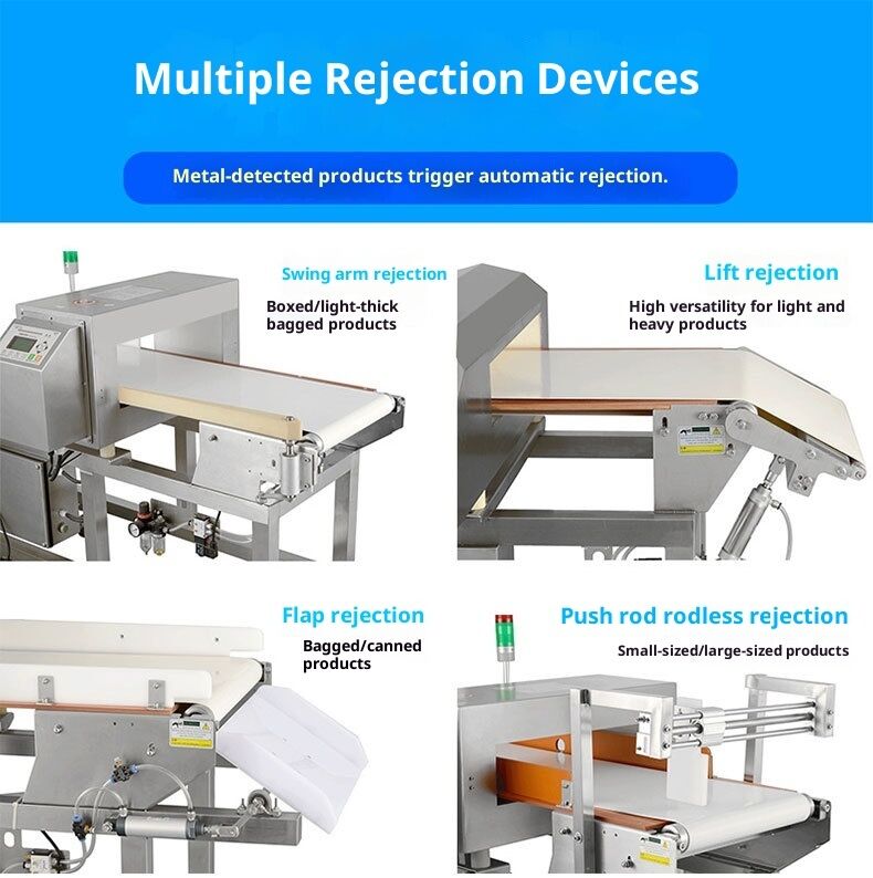 Detector de Metal Industrial para Alimentos Úmidos e Secos com Alta Sensibilidade para Diversas Aplicações