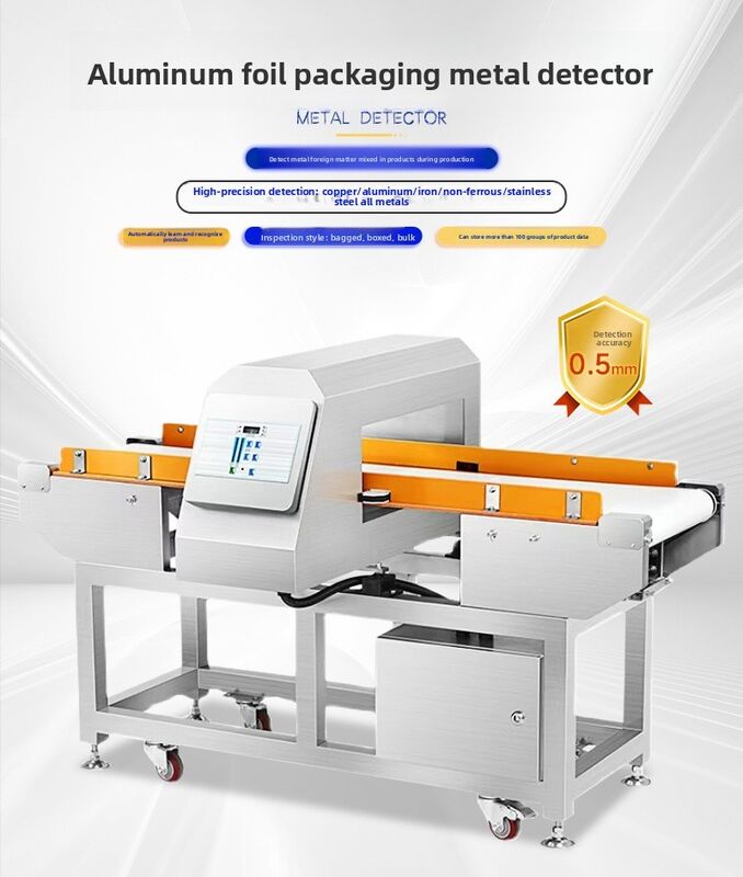 Máquina de detecção de metais industrial automática para a indústria de processamento de alimentos Sistema de detecção de metais por correia transportadora