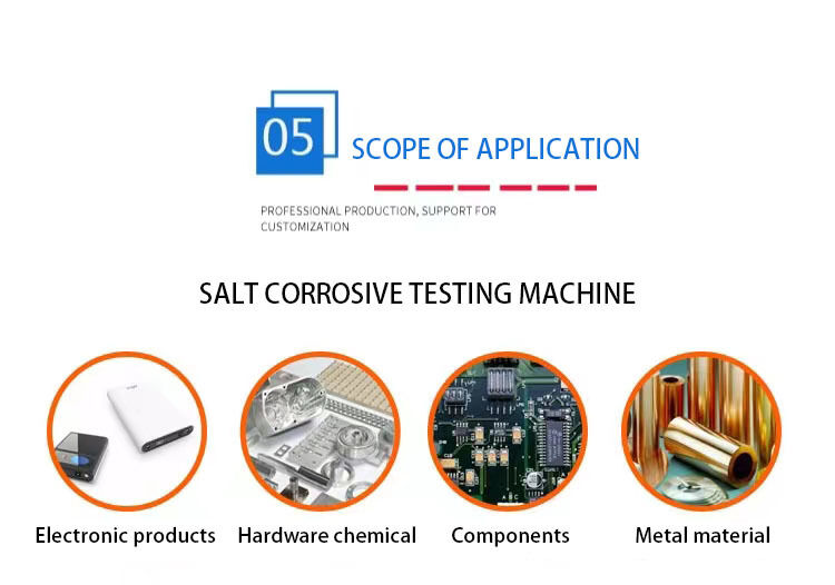 Teste de nevoeiro eletrônico de laboratório Simulação de corrosão cíclica Câmara de spray de sal ASTM Standard Air Usa para aplicações de laboratório