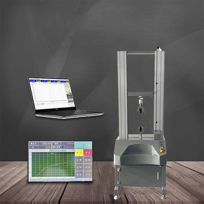 Verificador elástico automático de coluna única 5kN 10kN para testes de laboratório de alongamento de adesão de casca