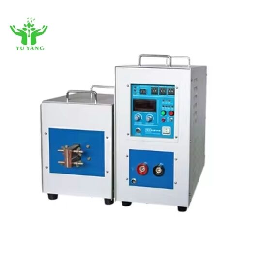 Máquina de aquecimento por indução industrial controlada por PLC para fixação de hastes de aço para parafusos de bolas de nozes de hardware de aquecimento de alta eficiência