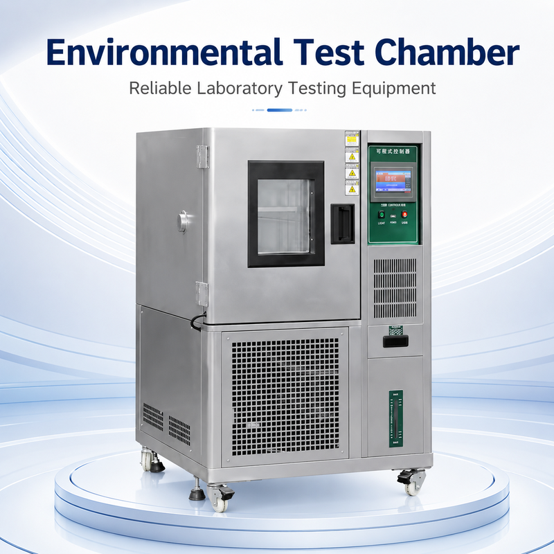 Constant Temperature and Humidity Test Chamber with -80℃~+200℃ Range, 20%~98% R.H. Humidity, and Eco-friendly R23/R404A Refrigerant