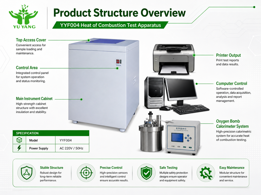 Aparelho de Teste de Calor de Combustão para Materiais e Produtos de Construção YYF004