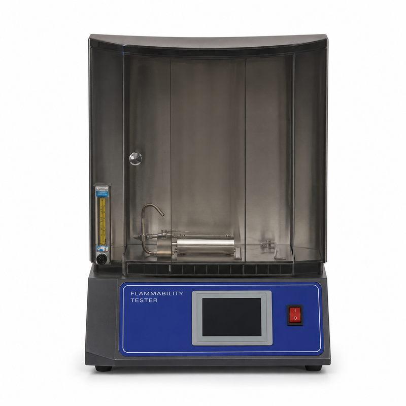 Equipamento de Avaliação de Segurança de Laboratório Máquina de Teste de Propagação de Chama em Tecidos Têxteis Testador de Inflamabilidade de Cobertor ASTM D4151