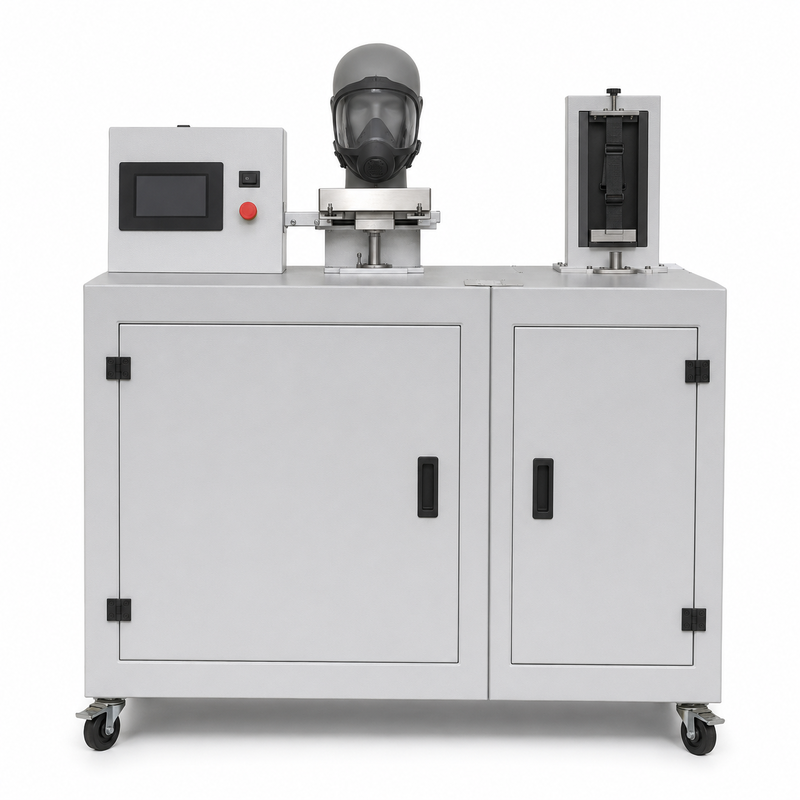 Equipamento de Teste de Resistência à Chama para Arnês de Máscara Facial Completa EN 136, Máquina de Teste à Prova de Fogo para Laboratório