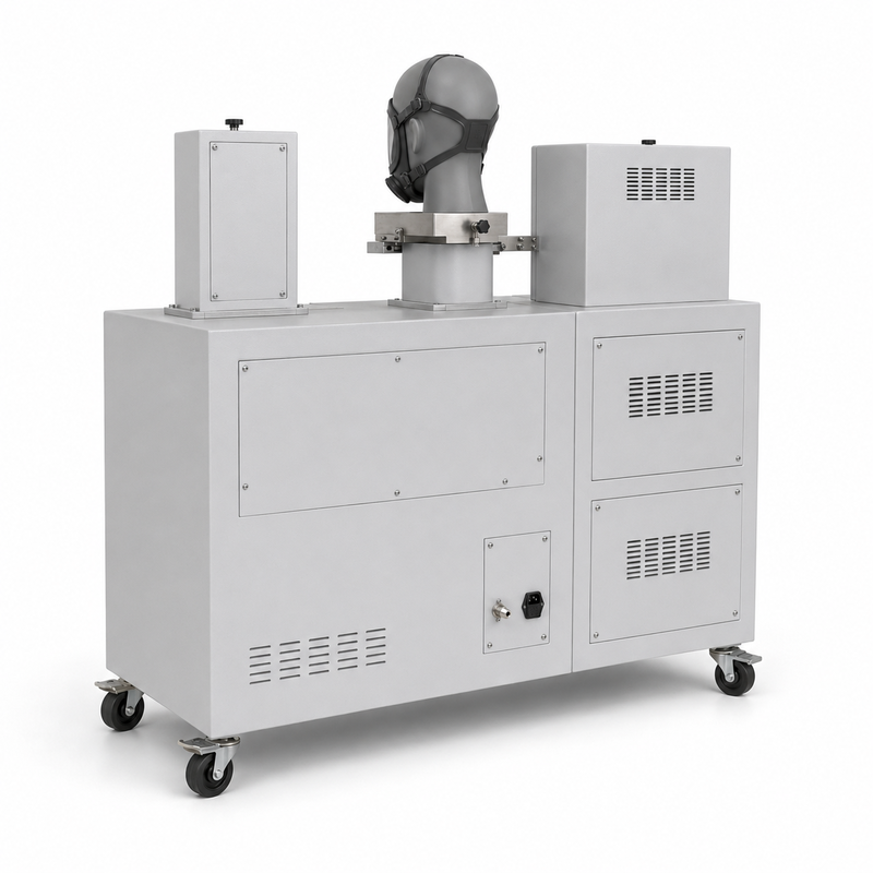 Equipamento de Teste de Resistência à Chama para Arnês de Máscara Facial Completa EN 136, Máquina de Teste à Prova de Fogo para Laboratório