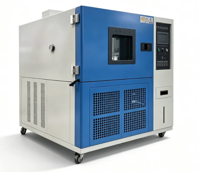 Câmara de Teste de Choque Térmico YYE-010 com Controle PID SSR, Aço Inoxidável SUS#304 e Controlador TEMI 880 para Peças Eletrônicas e Automotivas