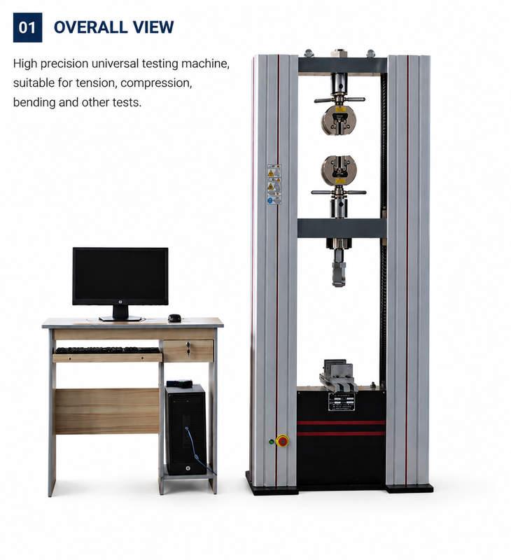 High Capacity 500KN Tensile Testing Machine with 0.01 Accuracy and 800mm Maximum Compression Test Space
