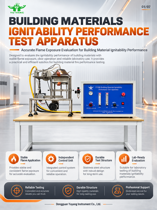 Laboratory ISO 5657 ASTM for Electronic Ignitability Tester Fire Safety Testing Equipment with 1 Year Warranty