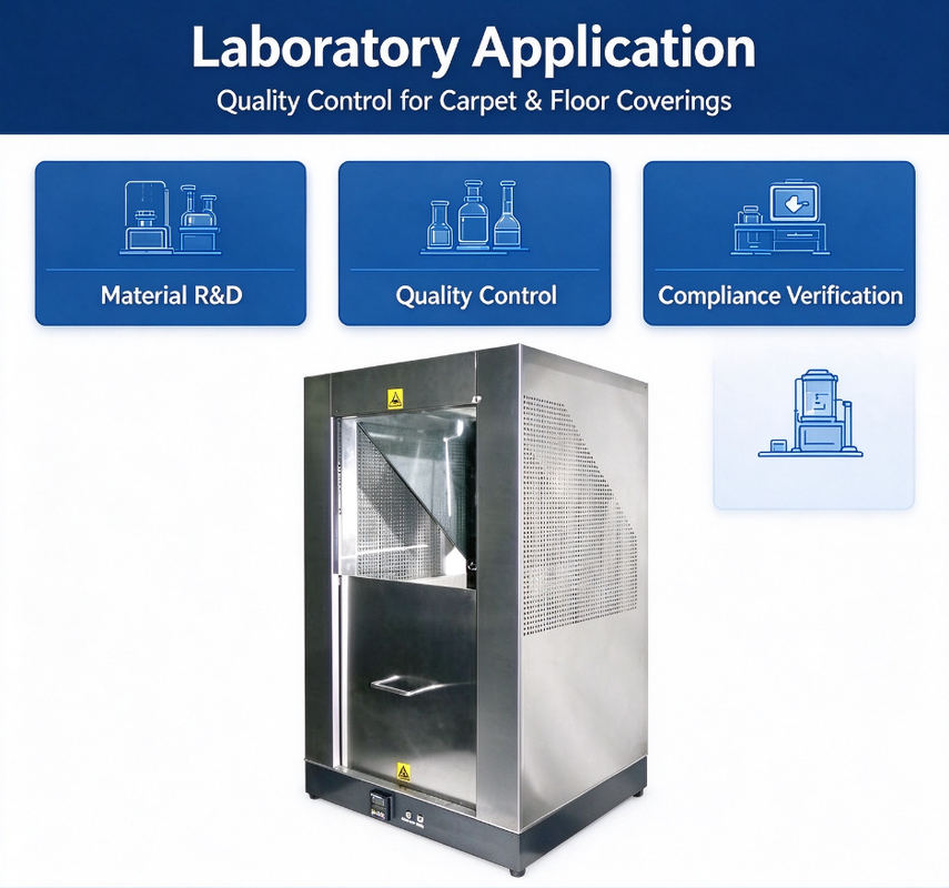 Flammability Tester for Floor Coverings | ISO 6925 BS4790 Carpet Ignitability Test Equipment