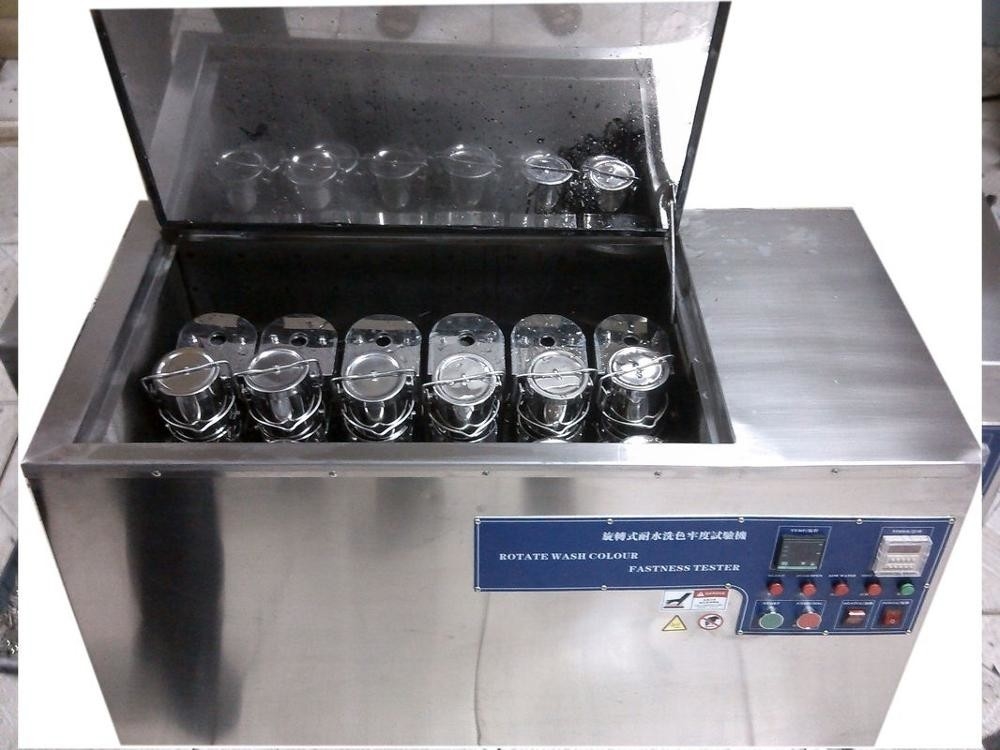 Firmeza de cor do equipamento de testes de matéria têxtil 1200ML de AATCC 61 ao Launderometer de lavagem