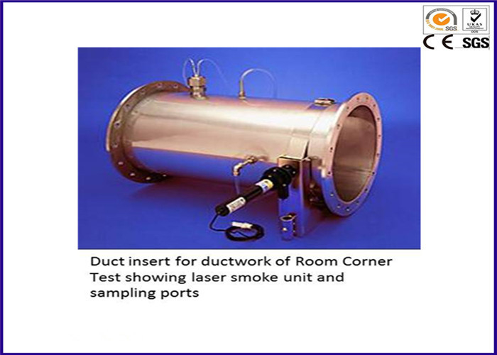 0-5 verificador de canto do fogo do grau ISO9705 EN14390 para a sala material à prova de fogo