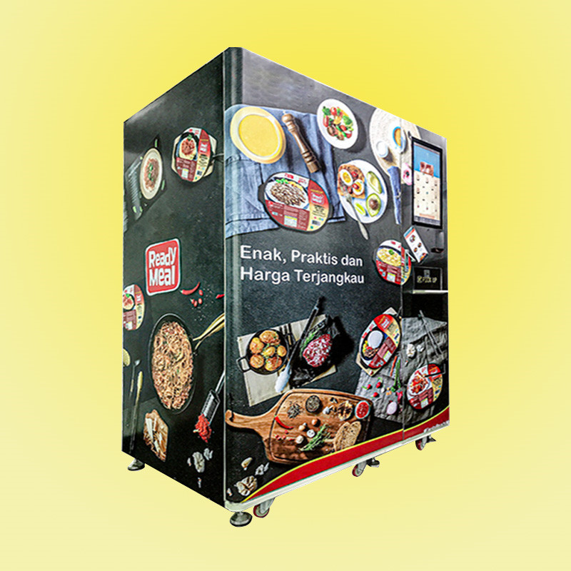 Máquina de venda automática de Pizza And Drink do controlador da água para o shopping da estação