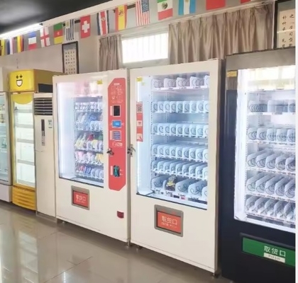 Máquina automática de venda automática com aquecimento rápido e grande capacidade para refeições quentes e frias