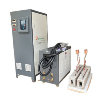 Máquina de aquecimento por indução portátil Soldadura de tubos de cobre fornece 25KW de energia